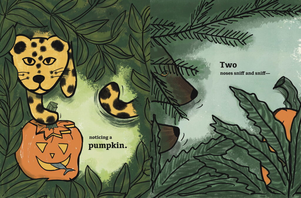 2-page layout for Pumpkin Play by Kelly Jones.