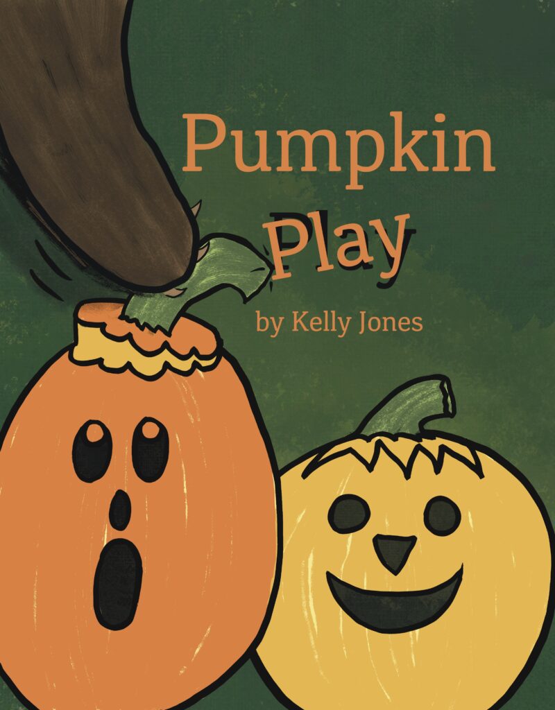 Title page design for Pumpkin Play by Kelly Jones.